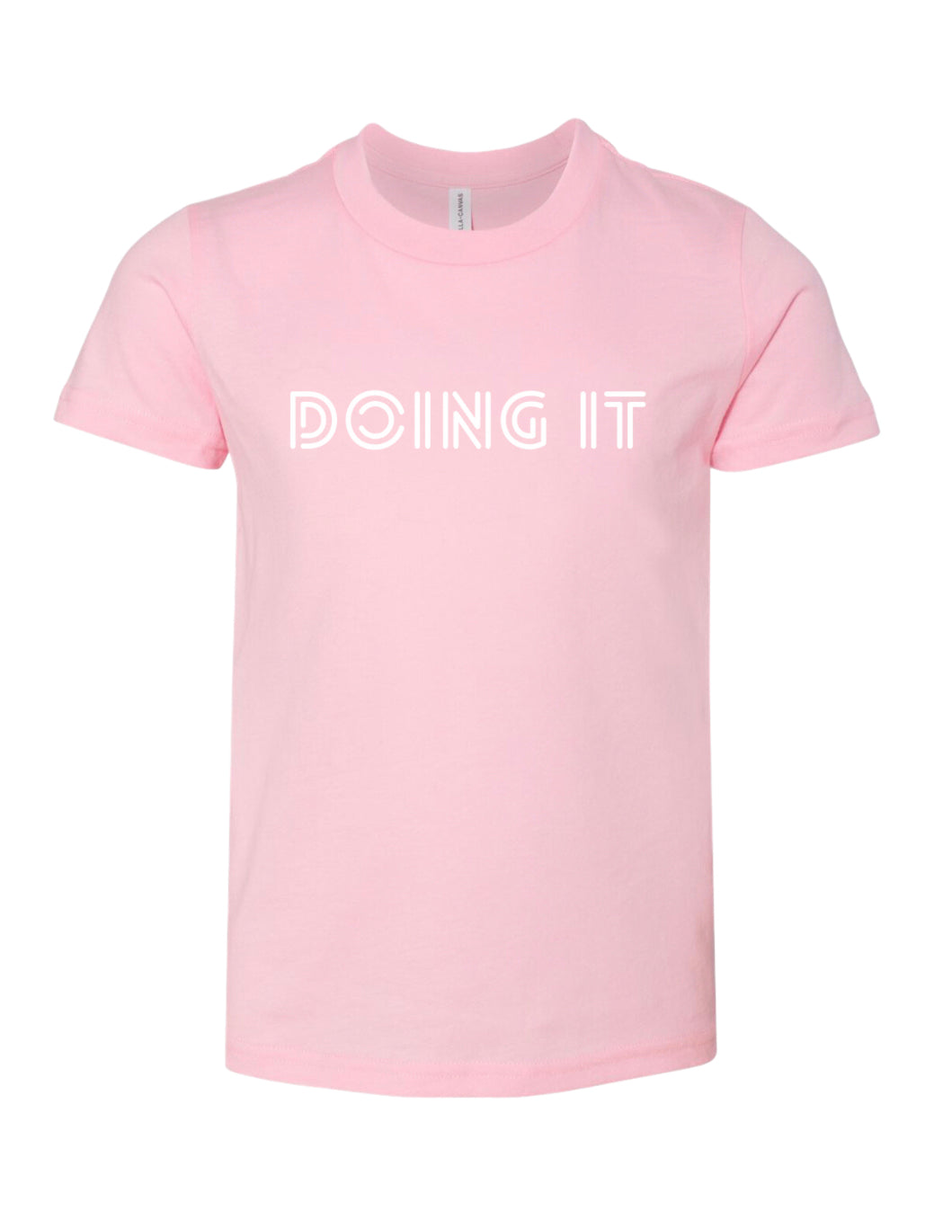 PINK DOING IT YOUTH TEE