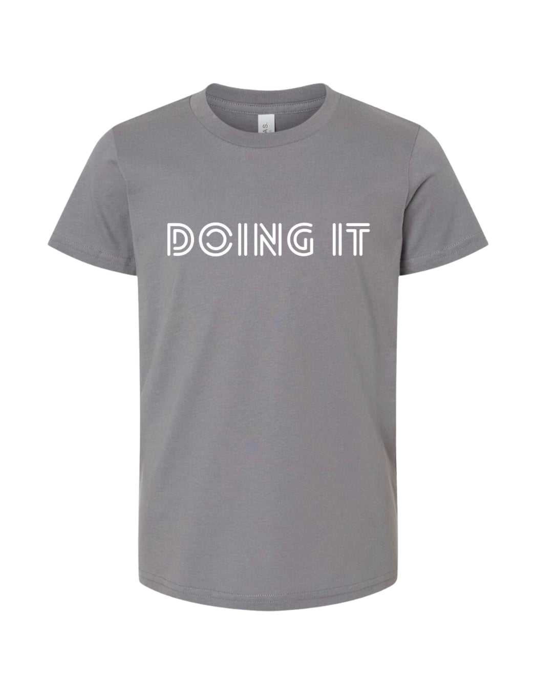 GREY DOING IT YOUTH TEE