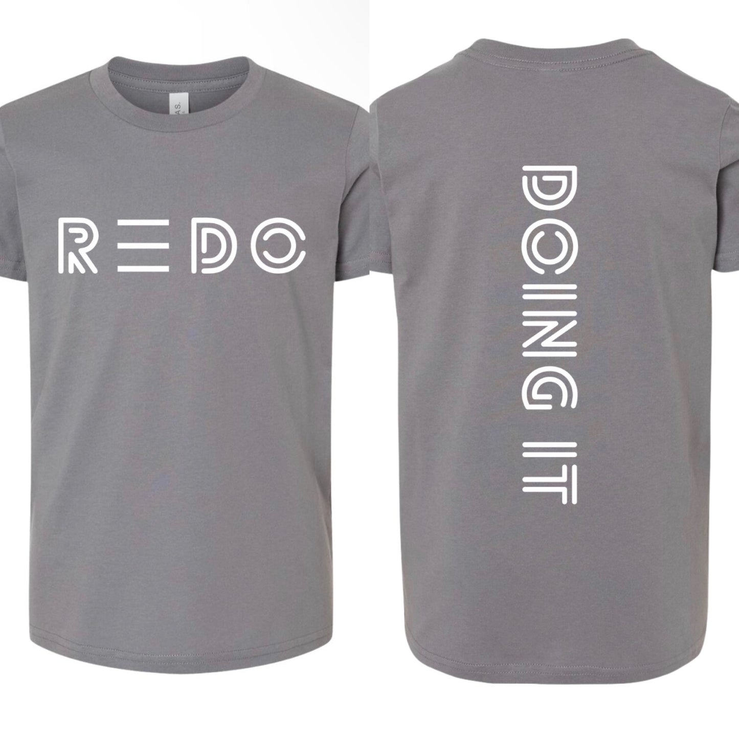 BACK DOING IT GREY YOUTH TEE