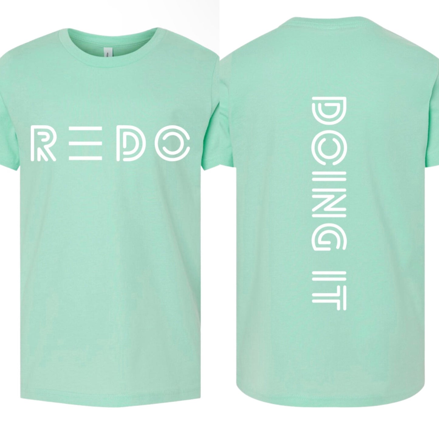BACK DOING IT MINT YOUTH TEE