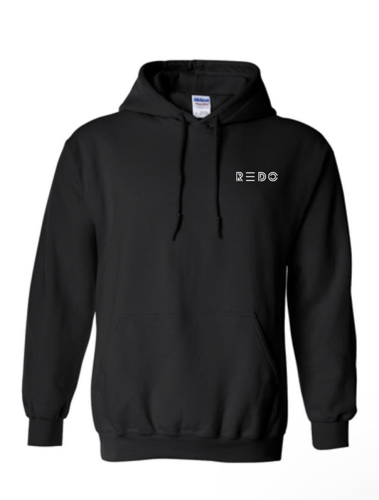 BLACK CASUAL HOODIE