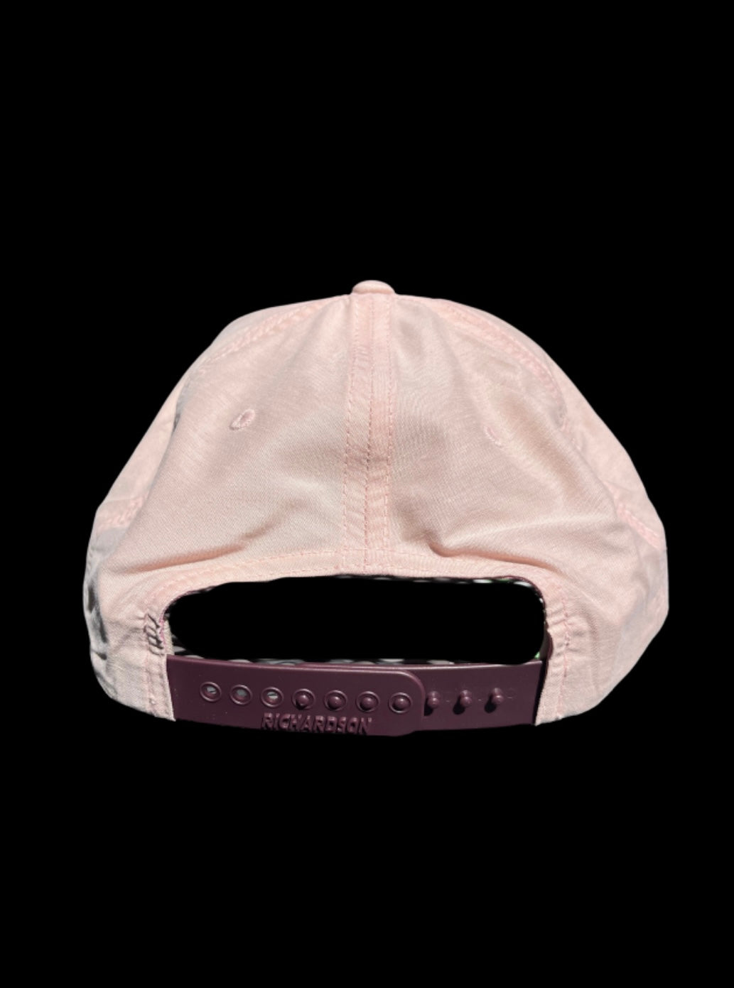 PEACH + MAROON ROPE SNAPBACK